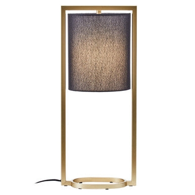 Lara Black Shade With Gold Finish Metal Frame Table Lamp