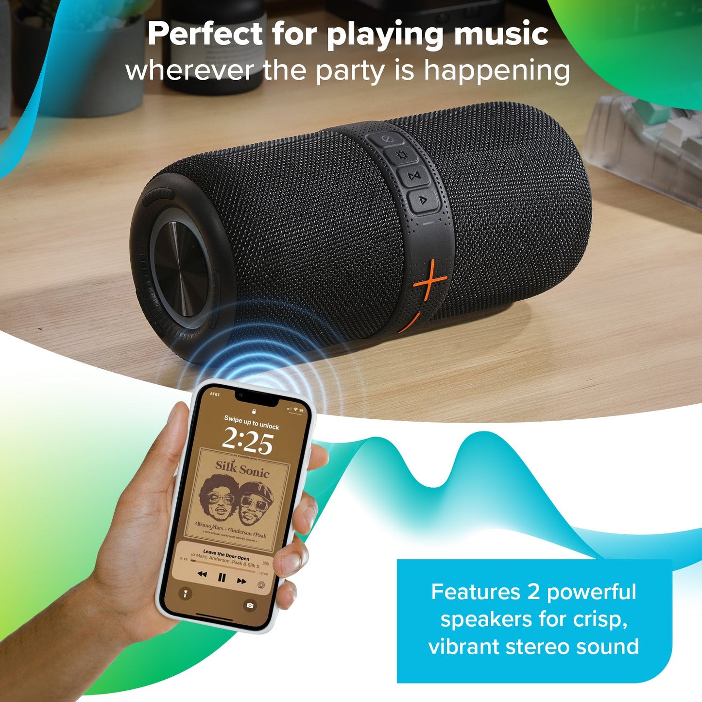 Maplin Portable Bluetooth Party Speaker